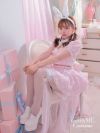  【3点セット】Cheeky Pastel Bunny ピンク vcsbn-10216bu-3