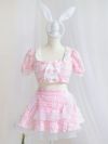 【3点セット】Cheeky Pastel Bunny ピンク vcsbn-10216bu-3