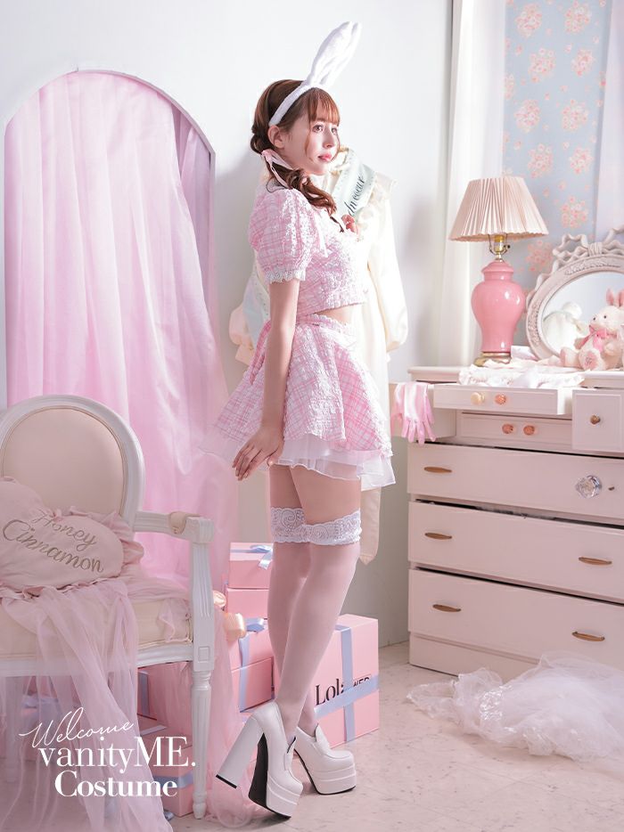 【3点セット】Cheeky Pastel Maid ピンク vcsot-10216md-3