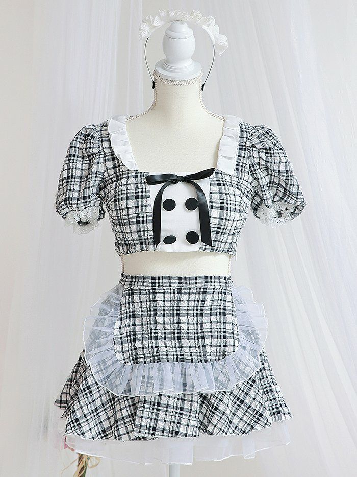 【3点セット】Cheeky Pastel Maid チーキー パステル バニー ブラック vcsot-10216md-1