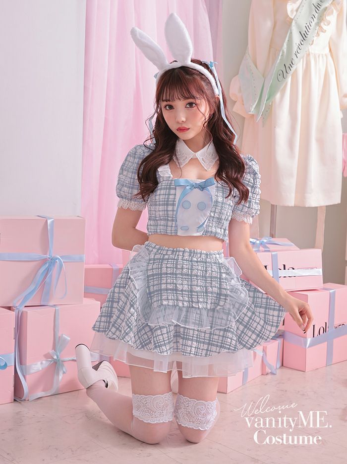 【3点セット】Cheeky Pastel Bunny ブルー vcsbn-10216bu-4