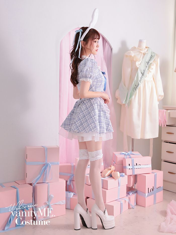 【3点セット】Cheeky Pastel Bunny ブルー vcsbn-10216bu-4