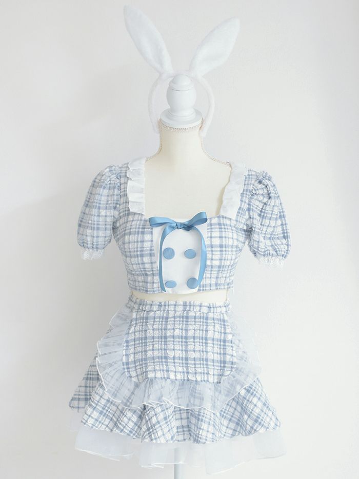 【3点セット】Cheeky Pastel Bunny ブルー vcsbn-10216bu-4