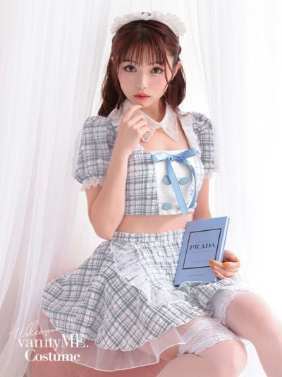 【4点セット】Cheeky Pastel Maid チーキー パステル メイド ブルー [みゆちゃん着用] vcsot-10216-4b