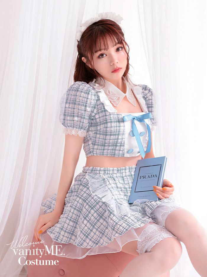 【3点セット】Cheeky Pastel Maid ブルー vcsot-10216md-4