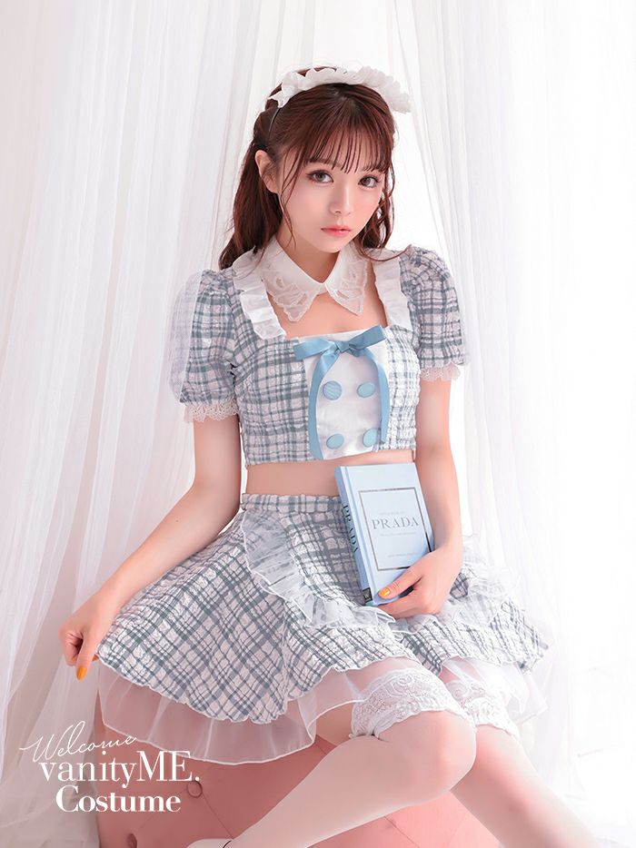 【3点セット】Cheeky Pastel Maid ブルー vcsot-10216md-4