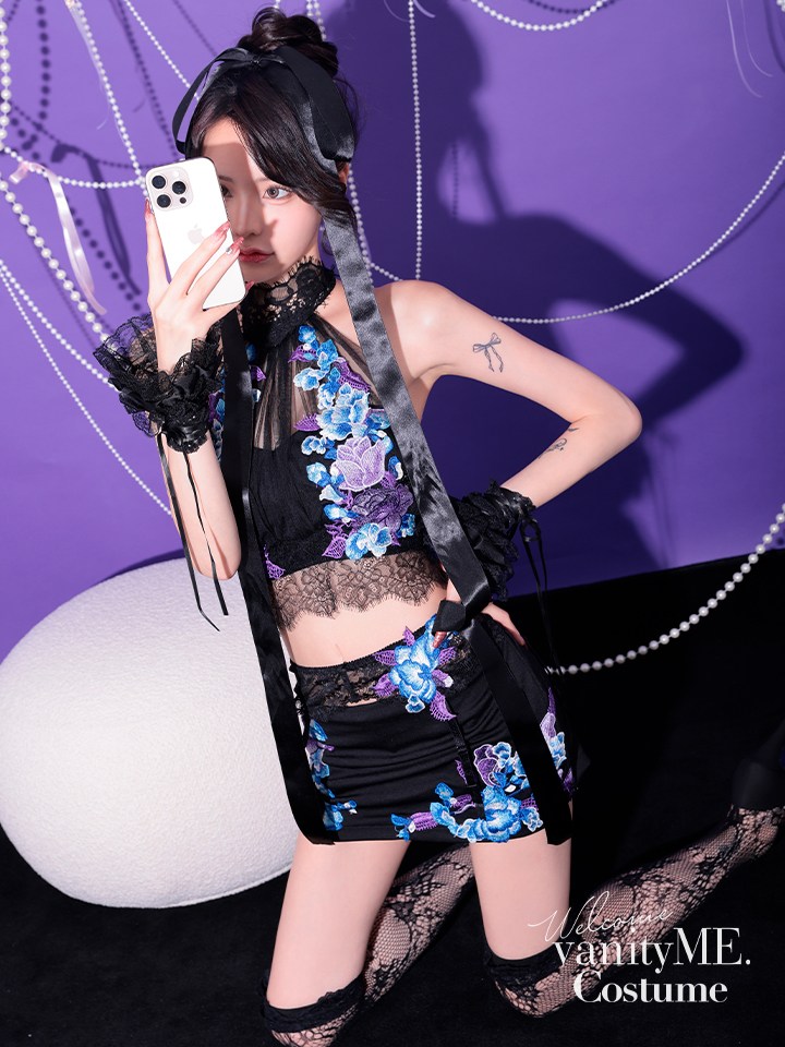 【3点セット】MOON BUNNY ムーンバニーブラック [みみちゃん着用] vcsbn-230471-mi