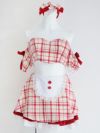 【3点セット】THE IDOL MAID アイドル メイド オフショル×スカート レッド [なちょちゃん着用] vcsot-230479-2-nc