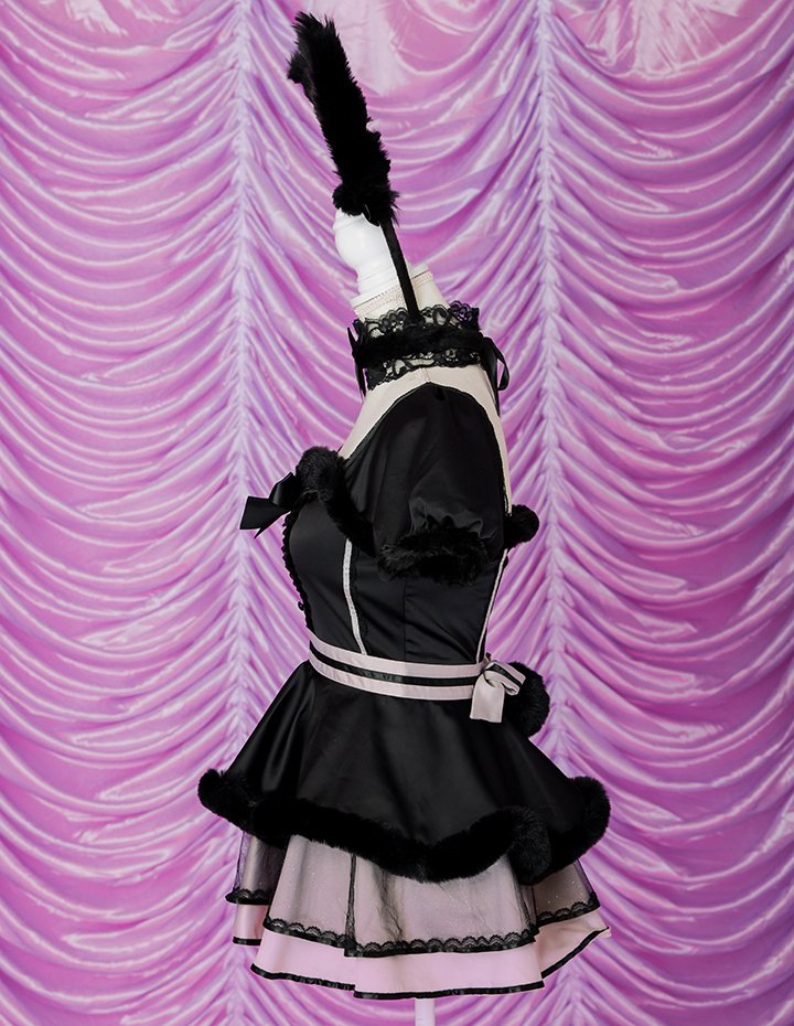 【7点セット】Malymoon マリーンムーン ふわふわバニー vanityME.限定カラー ブラック ml9788-2