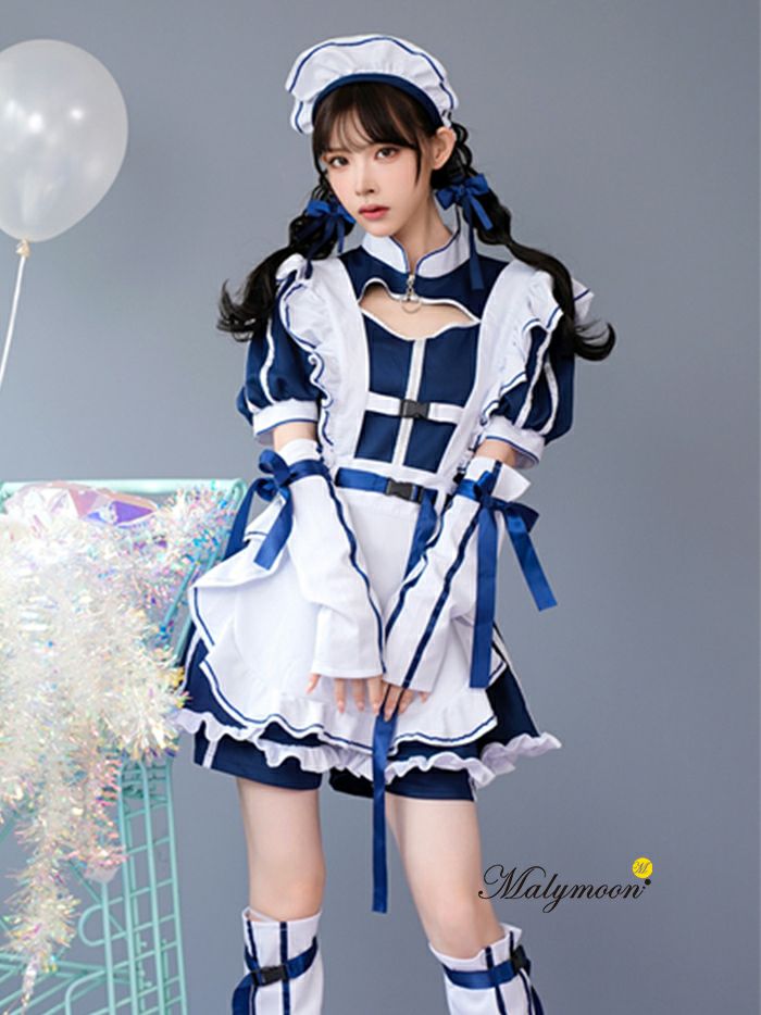 【高額売筋】 6点セット】Malymoon マリーンムーン ミッドブルージャージ コスプレ衣装