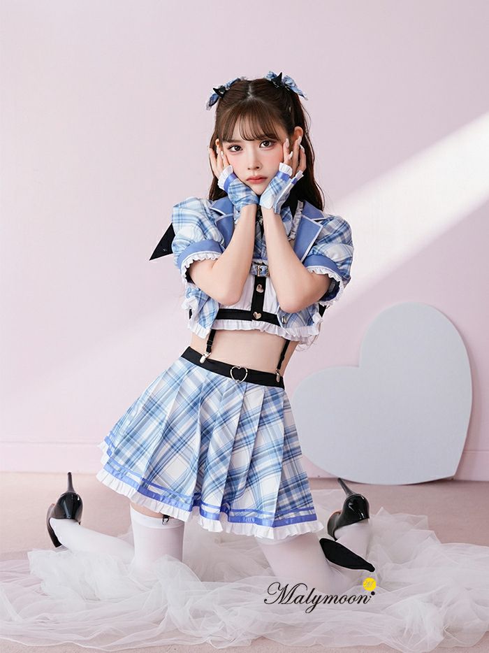マリームーン 制服 コスプレ アイドル 衣装 チェック デビル パープル 楽天市場】[正規品] デビル コスプレ デビルコスプレ 悪魔 制服