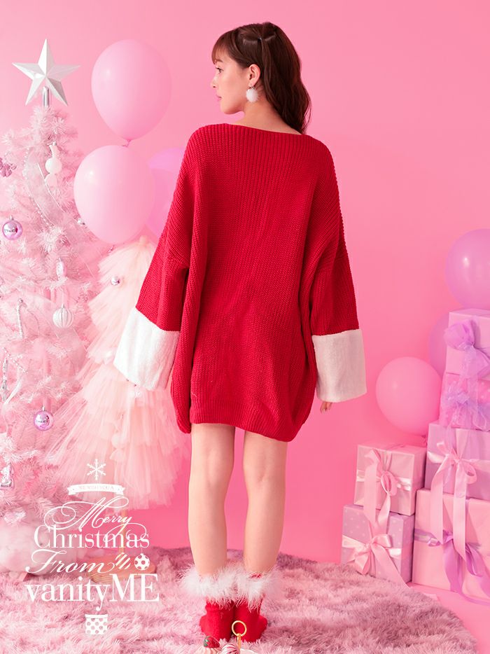 Darling tops santa ダーリントップスサンタ ワンピース レッド vcsst-b0004-na