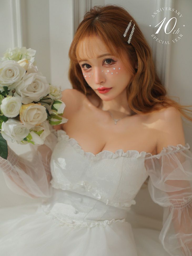 ROBE de FLEURS ローブドフルール ピンク 10th SPECIAL COLLECTION Rosie Fairy Dress fm2978-1