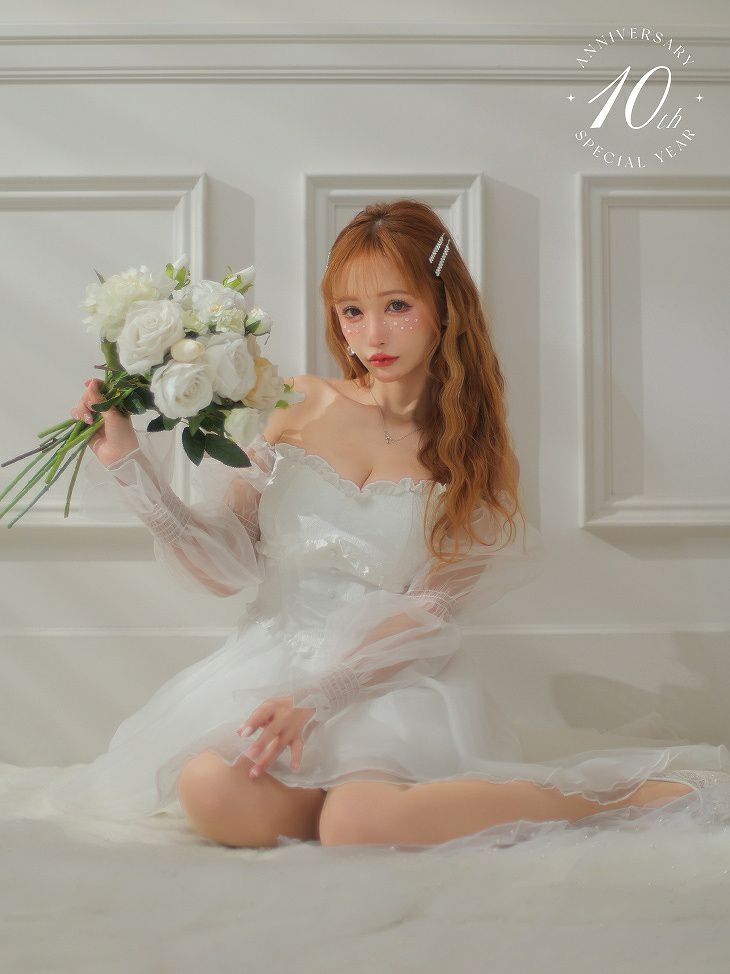 ROBE de FLEURS ローブドフルール ピンク 10th SPECIAL COLLECTION Rosie Fairy Dress fm2978-1