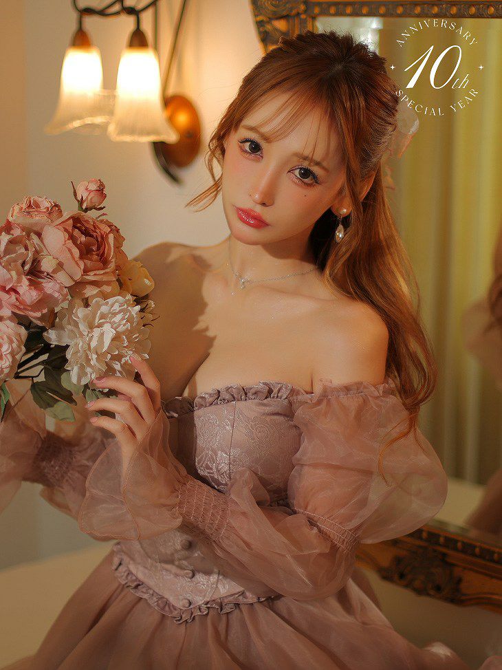 ROBE de FLEURS ローブドフルール ピンク 10th SPECIAL COLLECTION Rosie Fairy Dress fm2978-1