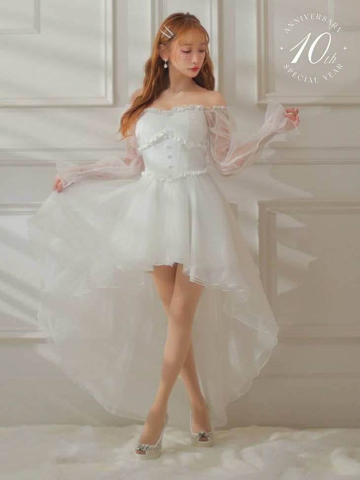 ROBE de FLEURS ローブドフルール ピンク 10th SPECIAL COLLECTION Rosie Fairy Dress fm2978-1