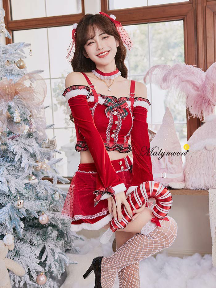 Malymoon 姫宮まほれコラボ ミニケープツイードサンタ Amazon.co.jp: [Malymoon] サンタ コスプレ 姫宮まほれ コラボ