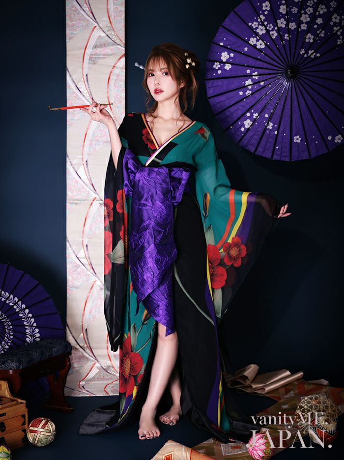 花魁ドレス 新品未使用 楽天市場】1224総レース ミニ オフショル 豪華 帯 花魁 着物