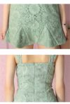 ROBE de FLEURS ローブドフルール 肩リボン総レースキャバドレス fm3418-c