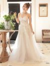 vanityME.couture. バニティミークチュール バースデードレス ワンショルダー フラワー ロングドレス ホワイト・ブラック vctr-la-2382-3