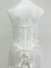 vanityME.couture. バニティミークチュール バースデードレス ワンショルダー フラワー ロングドレス ホワイト・ブラック vctr-la-2382-3