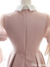 【ROBE de FLEURS SALE】DEA ディア バイ ローブドフルール ピンク 襟付きチュールリボンフレアキャバドレス de2544-1-s24