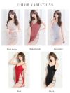 【ROBE de FLEURS SALE】Glossy ローブドフルールグロッシー ベイクドピンク 片サイドレース切替×キャミソールタイトミニキャバドレス gl2009-1-s24