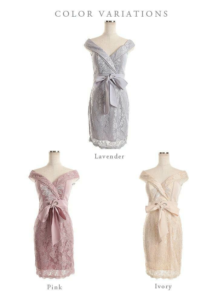 【ROBE de FLEURS SALE】DEA. ディア バイ ローブドフルール ピンク 総レース×オフショルタイトミニドレス de2062-1-s24