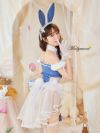 【9点セット】Malymoon マリーンムーン サイドチュールセクシーバニーボディスーツ [ デニム/ホワイト ] ml9908