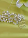 vanityME.couture. ラグジュアリー ランダムしだれパール ヘッドドレス アクセサリー シルバー vcsit-2448