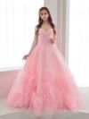 vanityME.couture. バニティミークチュール ローズモチーフショール 立体フラワーモチーフ ボリュームチュール プリンセス 姫 ロングドレス バースデードレス ピンク 【ショール取り外し可能】 vctr-l-2430