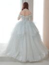 vanityME.couture. バニティミークチュール オフショル ホルターネック シアービジュー シャンデリアビーズ プリンセス 姫 ウエディングドレス ロングドレス ホワイト vctr-t-2422