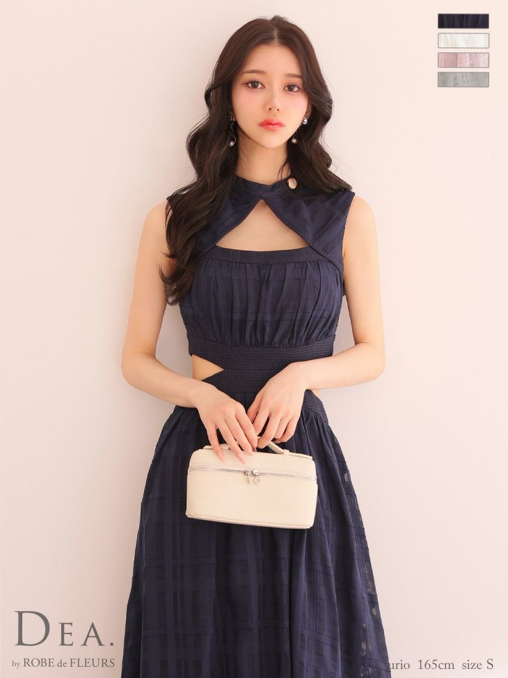DEA. by ROBE de FLEURS ドレス　ネイビーS DEA. by ROBE de FLEURS ドレス ネイビーS DEA. by ROBE de