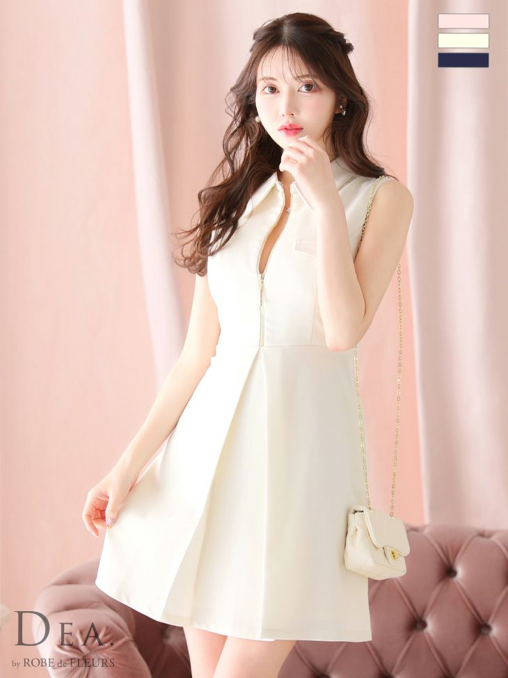 DEA. by ROBE de FLEURS/センタージップノースリーブドレス DEA. by ROBE de FLEURS/センタージップノースリーブドレス