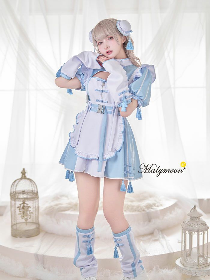 今ならほぼ即納！ 6点セット】Malymoon マリームーン ..天使界隈..チャイナ コスプレ衣装
