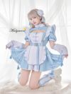 【6点セット】Malymoon マリームーン ..天使界隈..チャイナワンピースドールメイド [ ブルー/グレー ] ml9919