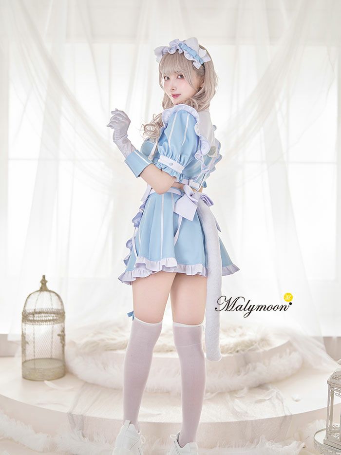 【10点セット】Malymoon マリームーン ..天使界隈..エアリーキャットセパレートメイド [ ブルー/グレー ] ml9918