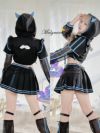 【6点セット】Malymoon マリームーン ..天使界隈..ブラックゲーミングデビルガール [ ブラック×パープル/ブラック×ブルー ] ml9940
