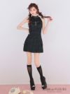 ROBE de FLEURS ローブドフルール バレエコアランダムスイートミニリボンキャバドレス fm3531-c
