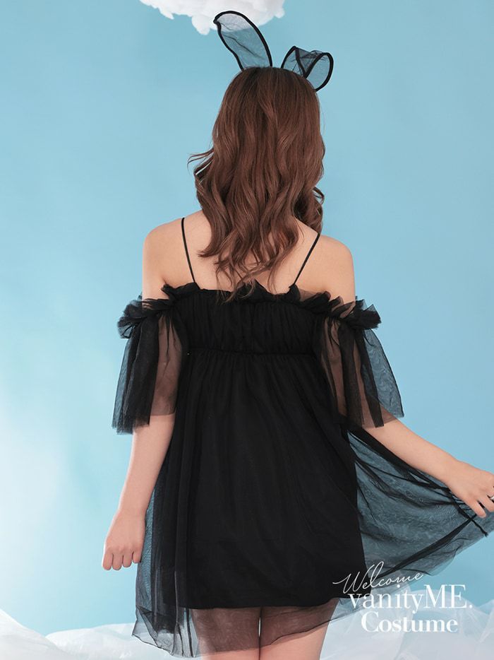 【2点セット】Tulle Dress BUNNY チュールドレスバニー ブラック [じゅりちゃん着用] vcsbn-23340-ju