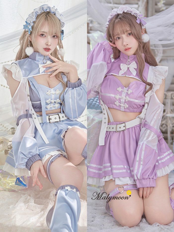 10点セット】vanityME. × Malymoon ..天使界隈..キャンディホリックアイドルチャイナ [ ブルー/ラベンダー]  mls50301-si | コスプレ・キャバドレス公式通販 | vanityME.