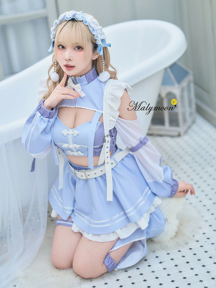 【10点セット】vanityME. × Malymoon ..天使界隈..キャンディホリックアイドルチャイナ [ ブルー/ラベンダー] mls50301-si