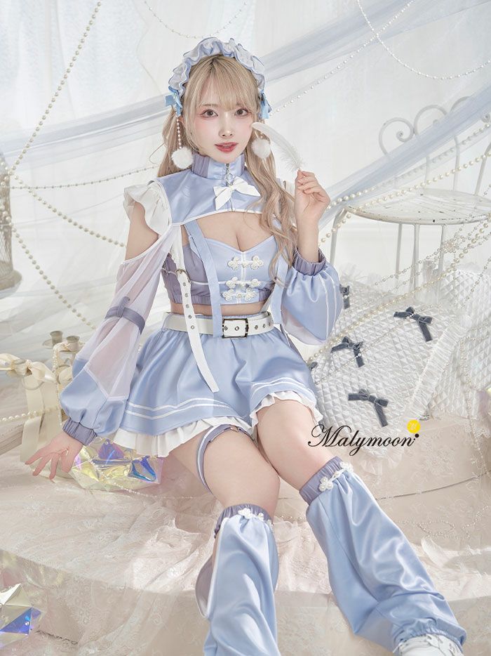 10点セット】vanityME. × Malymoon ..天使界隈..キャンディホリックアイドルチャイナ [ ブルー/ラベンダー]  mls50301-si | コスプレ・キャバドレス公式通販 | vanityME.