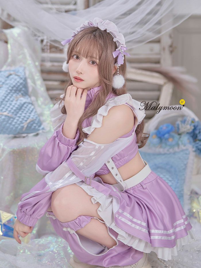 【10点セット】vanityME. × Malymoon ..天使界隈..キャンディホリックアイドルチャイナ [ ブルー/ラベンダー] mls50301-si