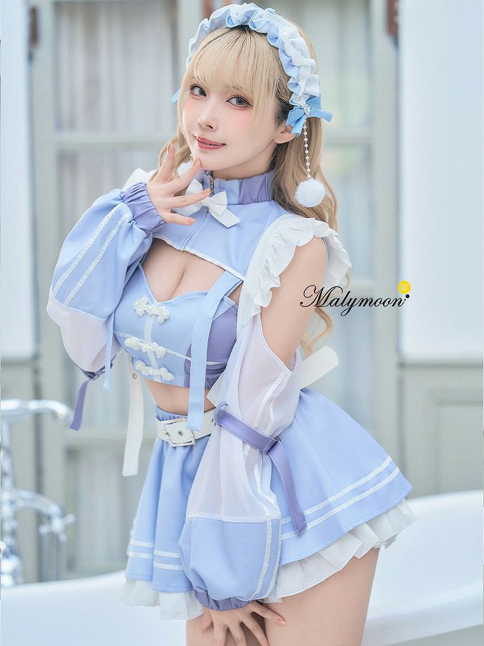 【10点セット】vanityME. × Malymoon ..天使界隈..キャンディホリックアイドルチャイナ [ ブルー/ラベンダー] mls50301-si