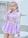 【10点セット】vanityME. × Malymoon ..天使界隈..キャンディホリックアイドルチャイナ [ ブルー/ラベンダー] mls50301-si