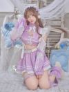 【10点セット】vanityME. × Malymoon ..天使界隈..キャンディホリックアイドルチャイナ [ ブルー/ラベンダー] mls50301-si