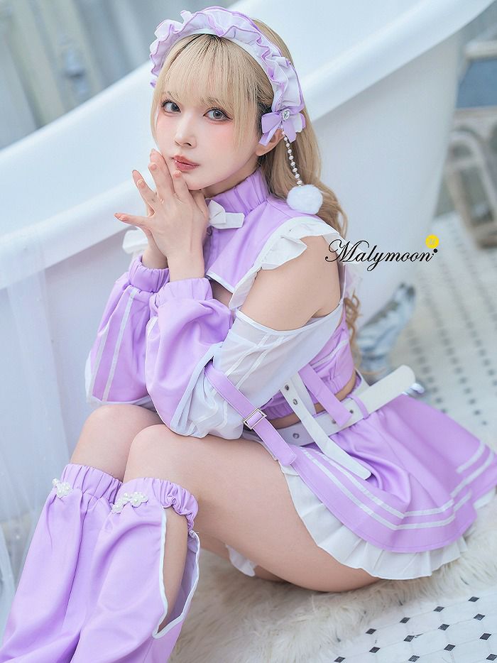 【10点セット】vanityME. × Malymoon ..天使界隈..キャンディホリックアイドルチャイナ [ ブルー/ラベンダー] mls50301-si