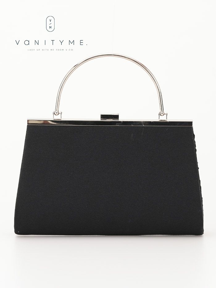 haremode ハレモード フォーマル 刺繍デザイン クラッチバッグ パーティーバッグ ベージュ・シルバー・ブラック vim-am-5069