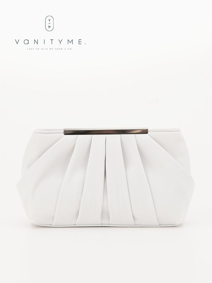 haremode ハレモード フォーマル タックデザイン クラッチバッグ パーティーバッグ ベージュ・シルバー・ブラック vim-am-5070